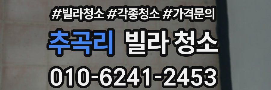 추곡리 빌라 청소