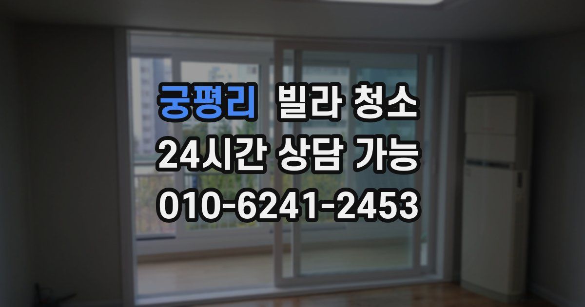 궁평리 빌라 청소