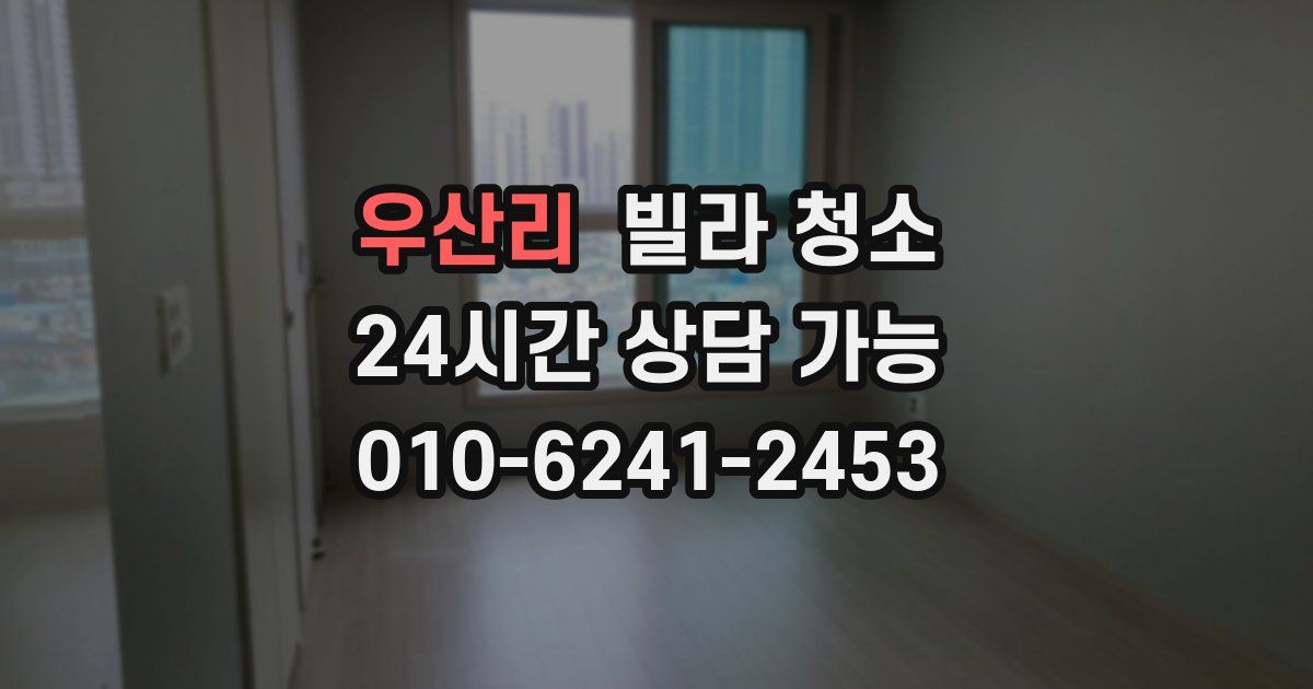 우산리 빌라 청소