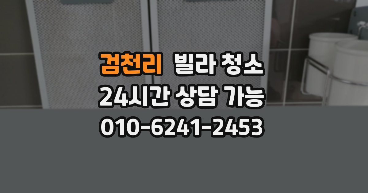 검천리 빌라 청소