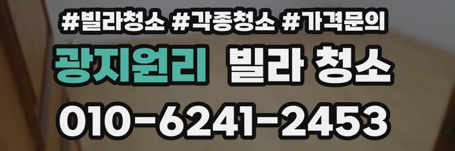 광지원리 빌라 청소