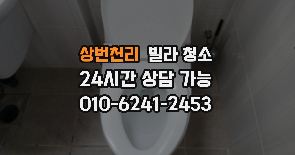 상번천리 빌라 청소