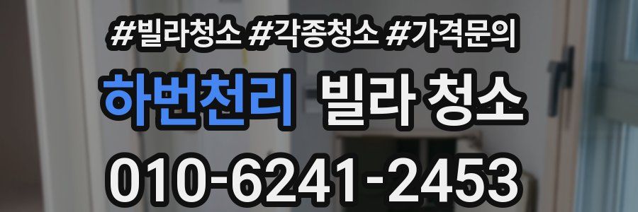 하번천리 빌라 청소