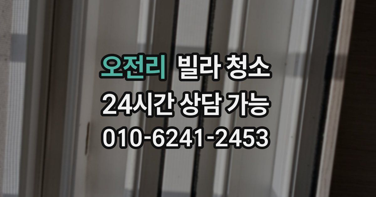 오전리 빌라 청소