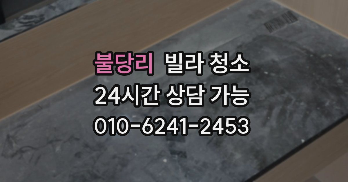 불당리 빌라 청소