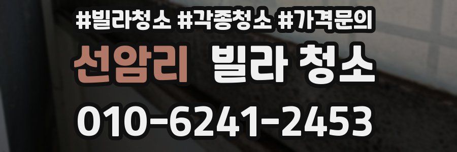 선암리 빌라 청소