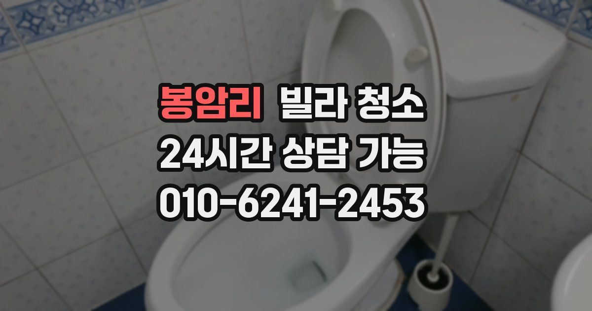봉암리 빌라 청소