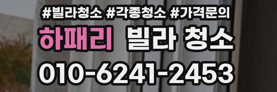 하패리 빌라 청소