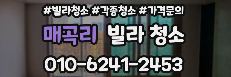 매곡리 빌라 청소