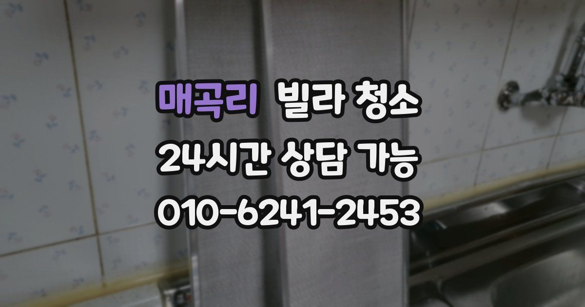 매곡리 빌라 청소