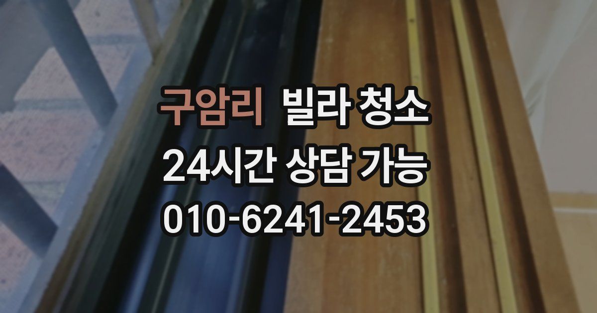 구암리 빌라 청소