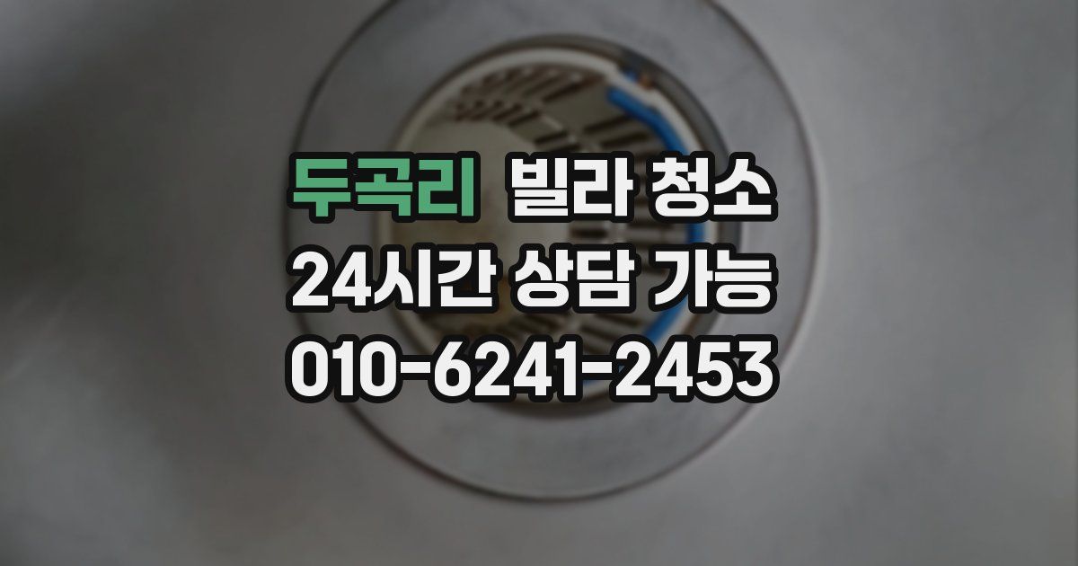 두곡리 빌라 청소