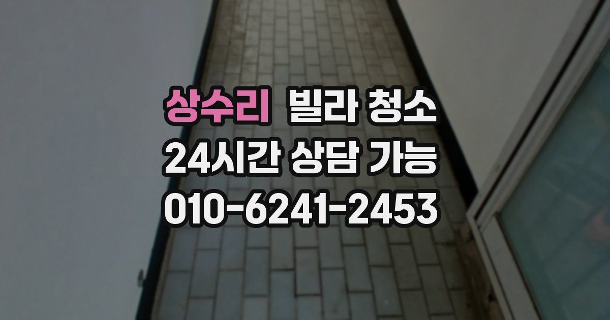 상수리 빌라 청소