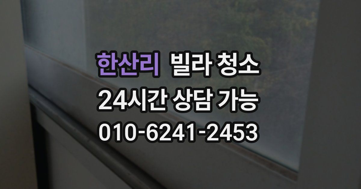 한산리 빌라 청소