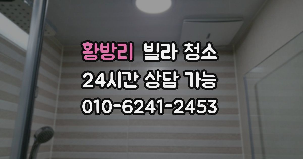 황방리 빌라 청소