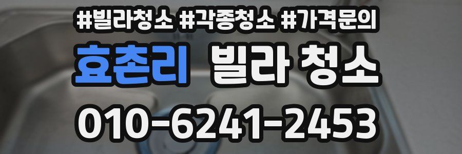 효촌리 빌라 청소