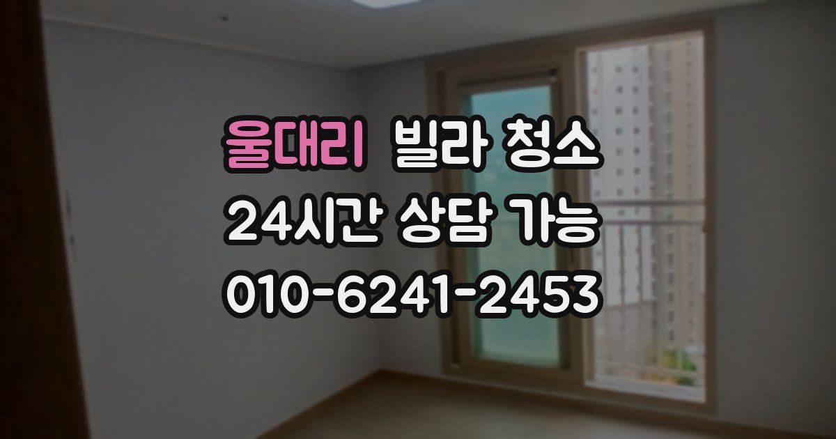 울대리 빌라 청소