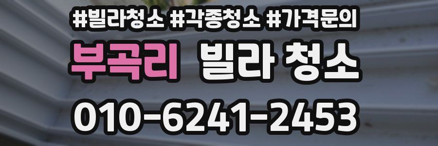 부곡리 빌라 청소