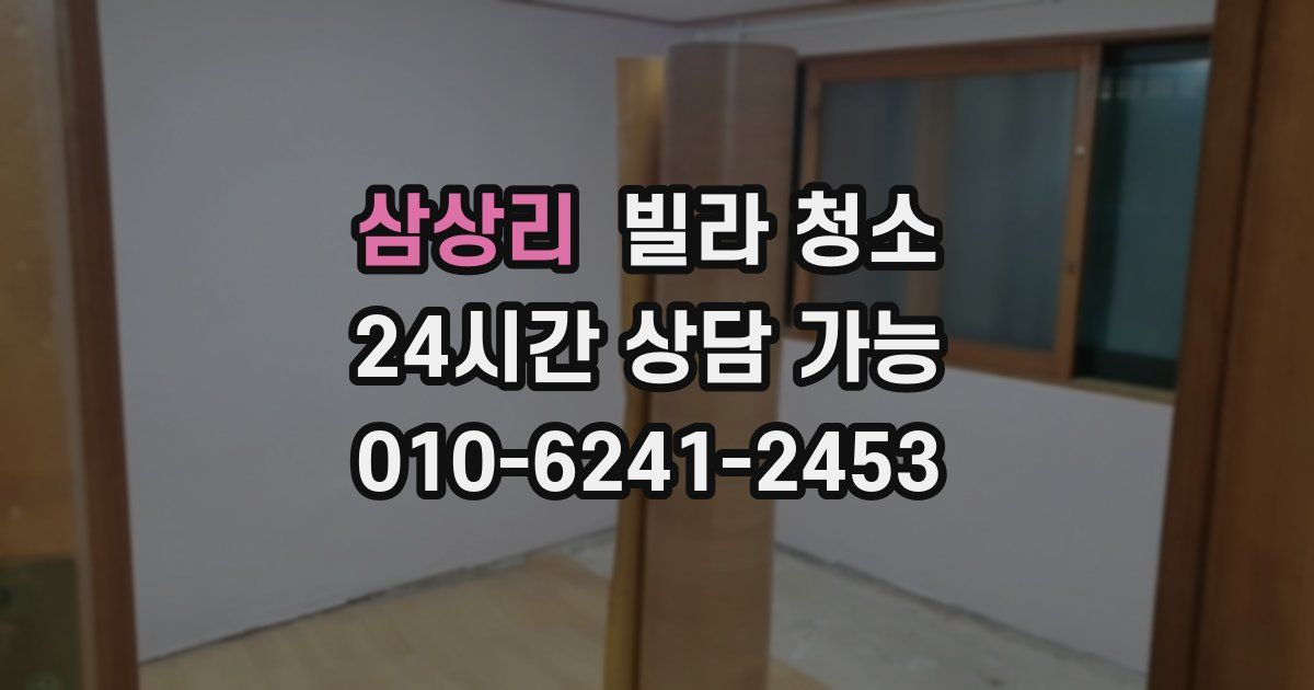 삼상리 빌라 청소