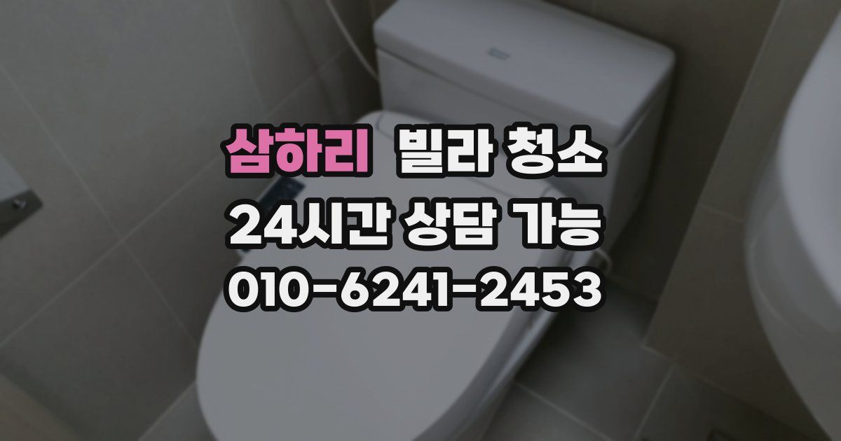 삼하리 빌라 청소