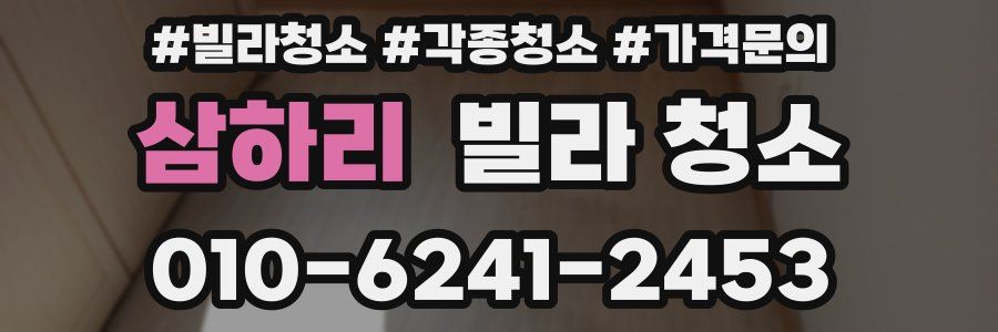 삼하리 빌라 청소