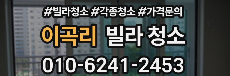 이곡리 빌라 청소