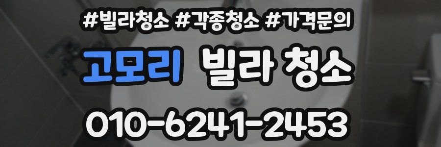 고모리 빌라 청소