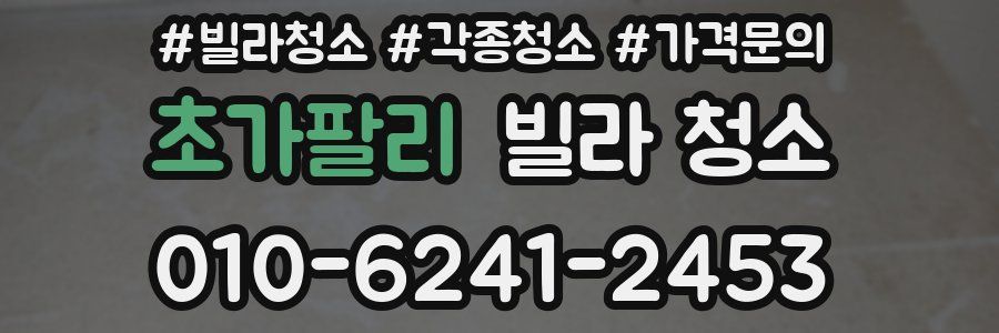 초가팔리 빌라 청소