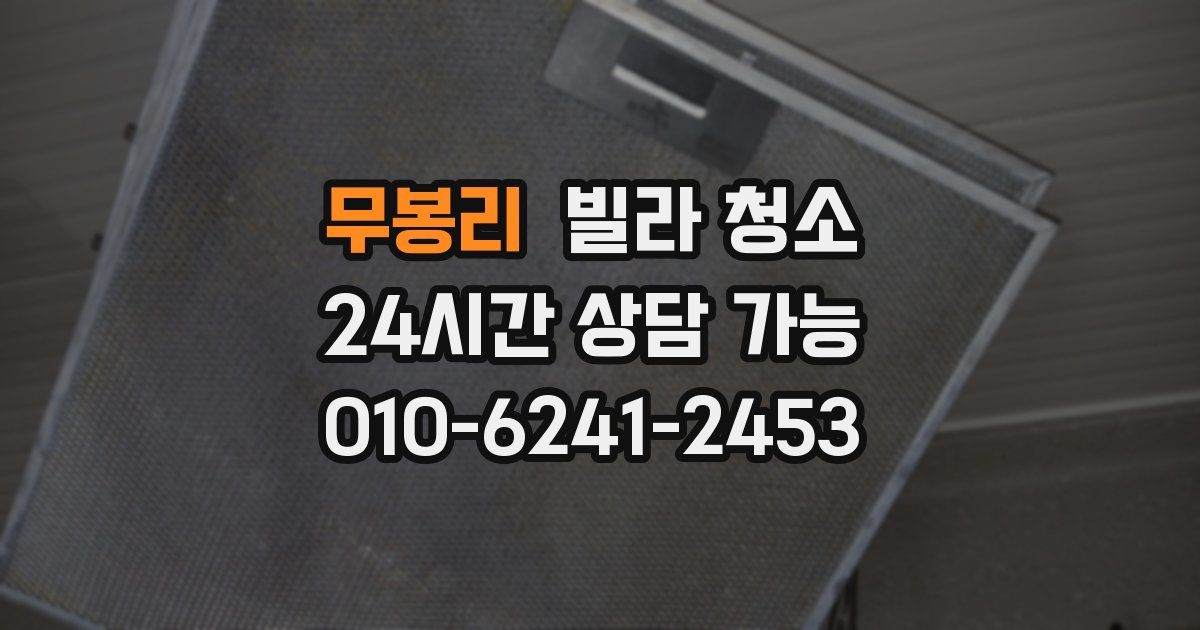 무봉리 빌라 청소