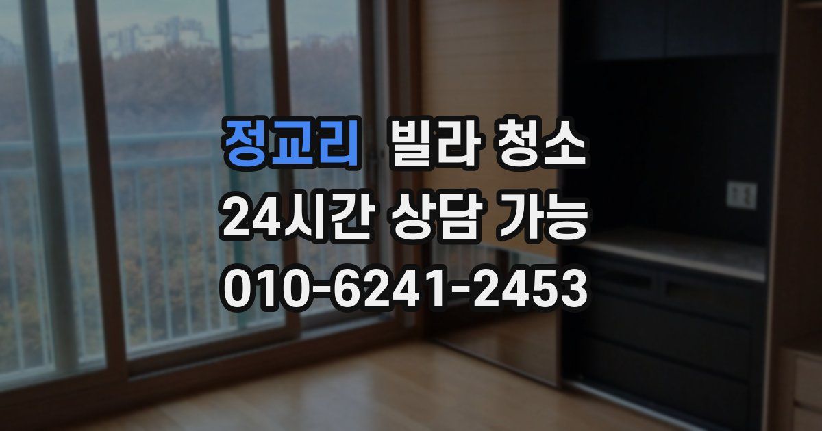 정교리 빌라 청소