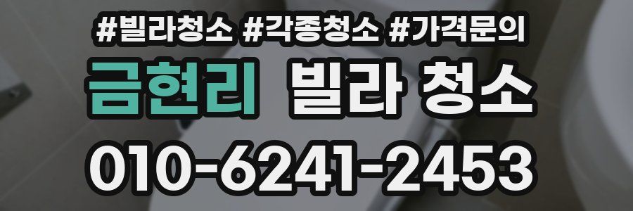 금현리 빌라 청소