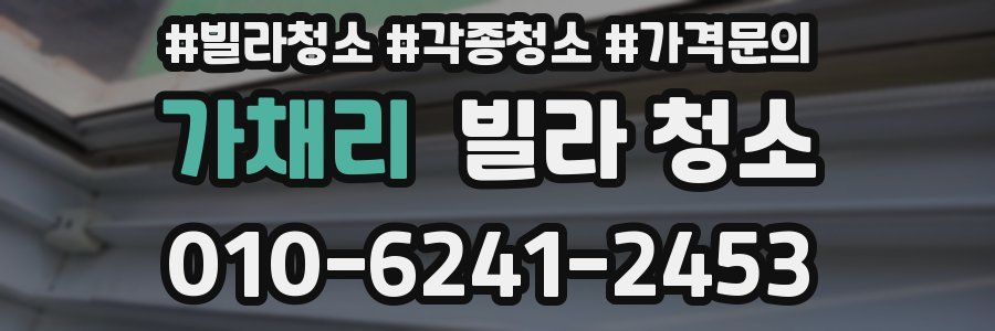 가채리 빌라 청소