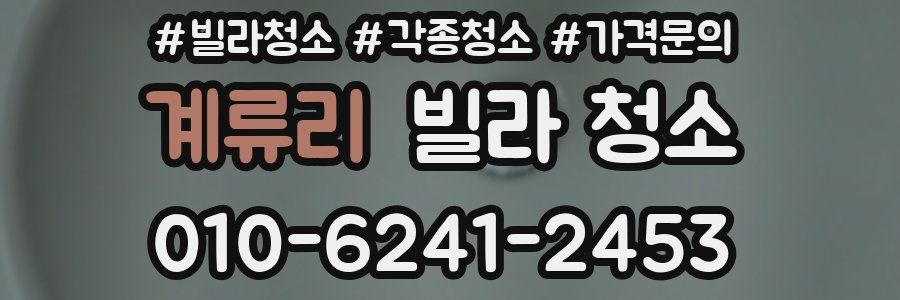 계류리 빌라 청소