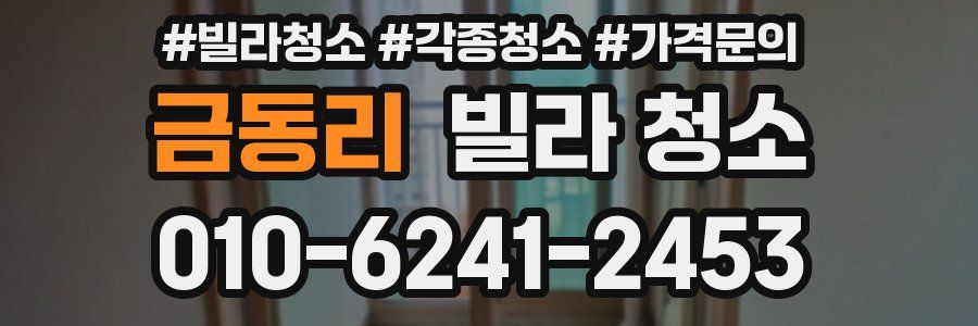 금동리 빌라 청소