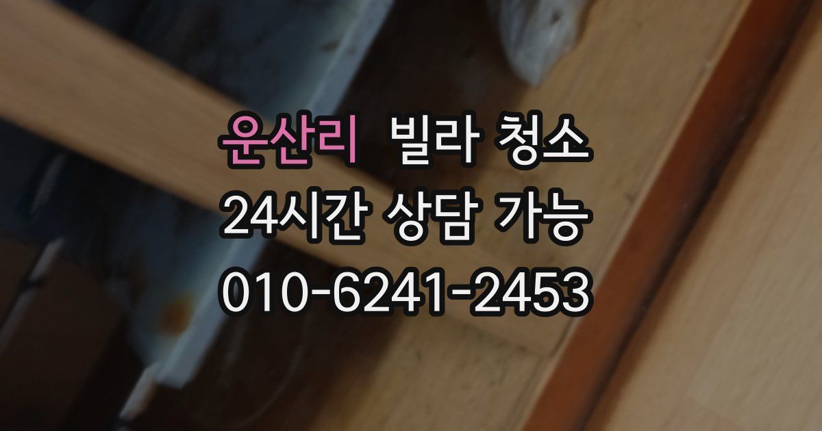 운산리 빌라 청소