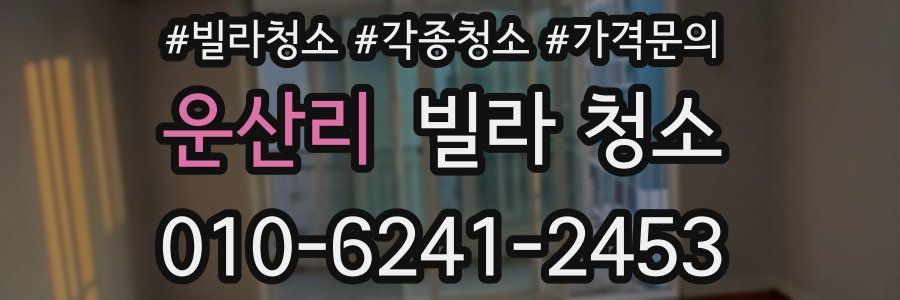 운산리 빌라 청소