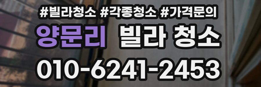 양문리 빌라 청소