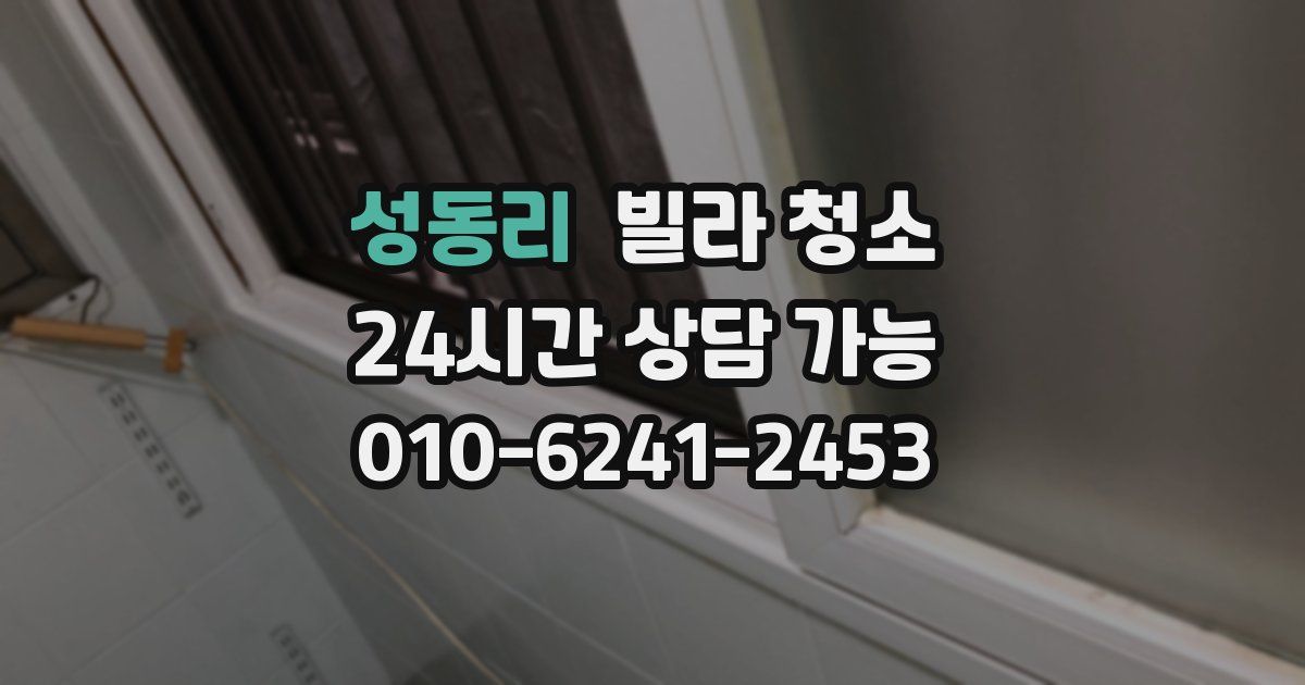 성동리 빌라 청소