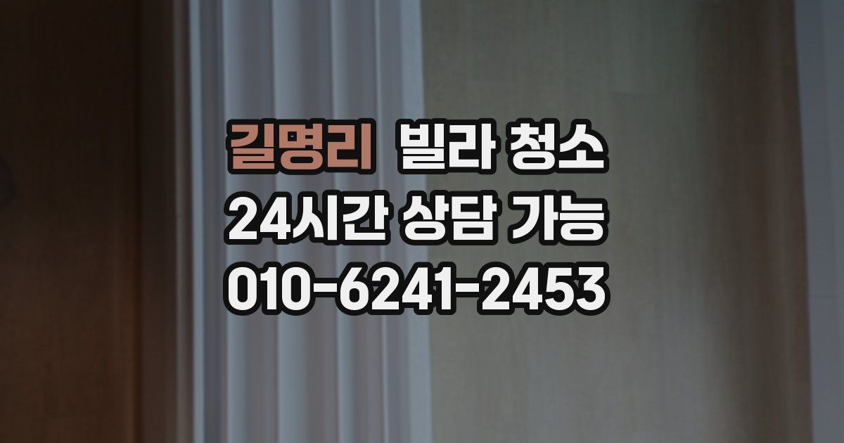 길명리 빌라 청소