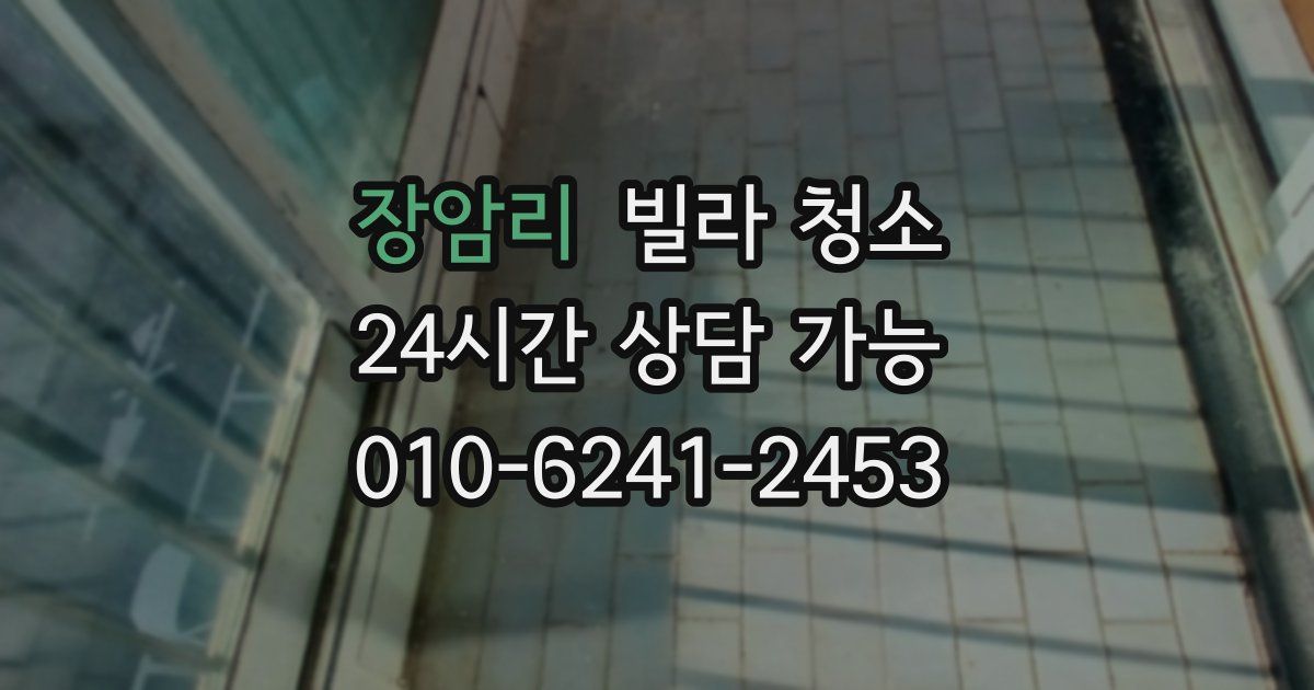 장암리 빌라 청소