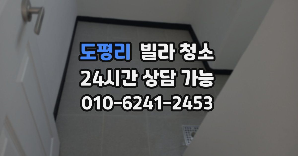 도평리 빌라 청소