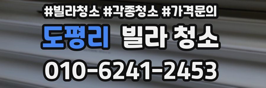 도평리 빌라 청소