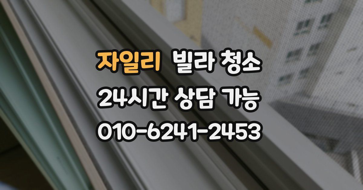 자일리 빌라 청소