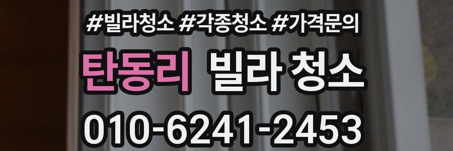 탄동리 빌라 청소