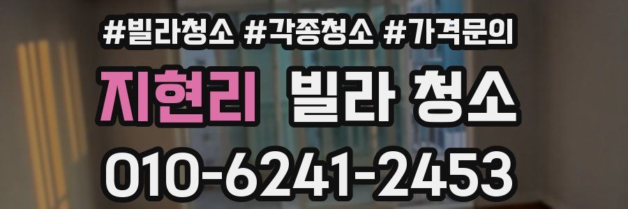 지현리 빌라 청소