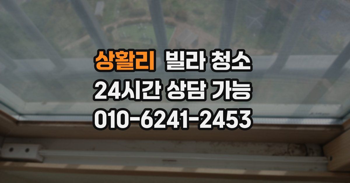 상활리 빌라 청소