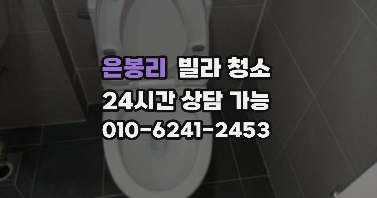 은봉리 빌라 청소
