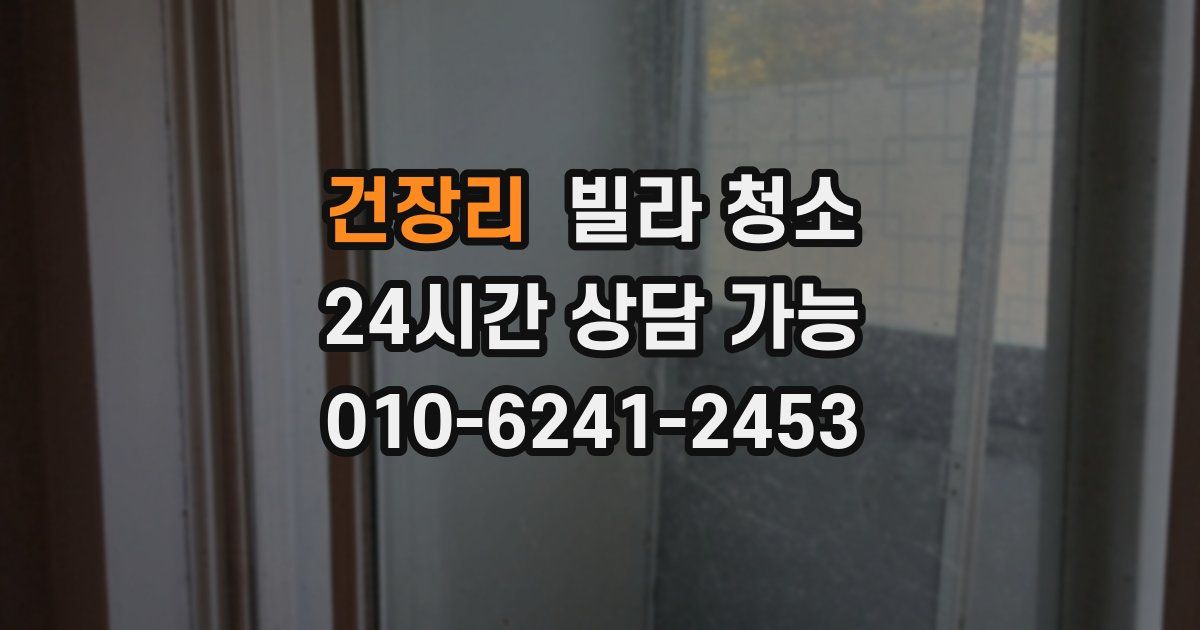 건장리 빌라 청소