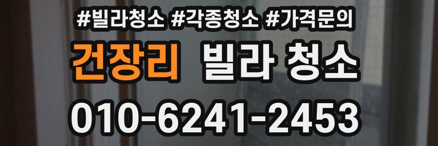 건장리 빌라 청소