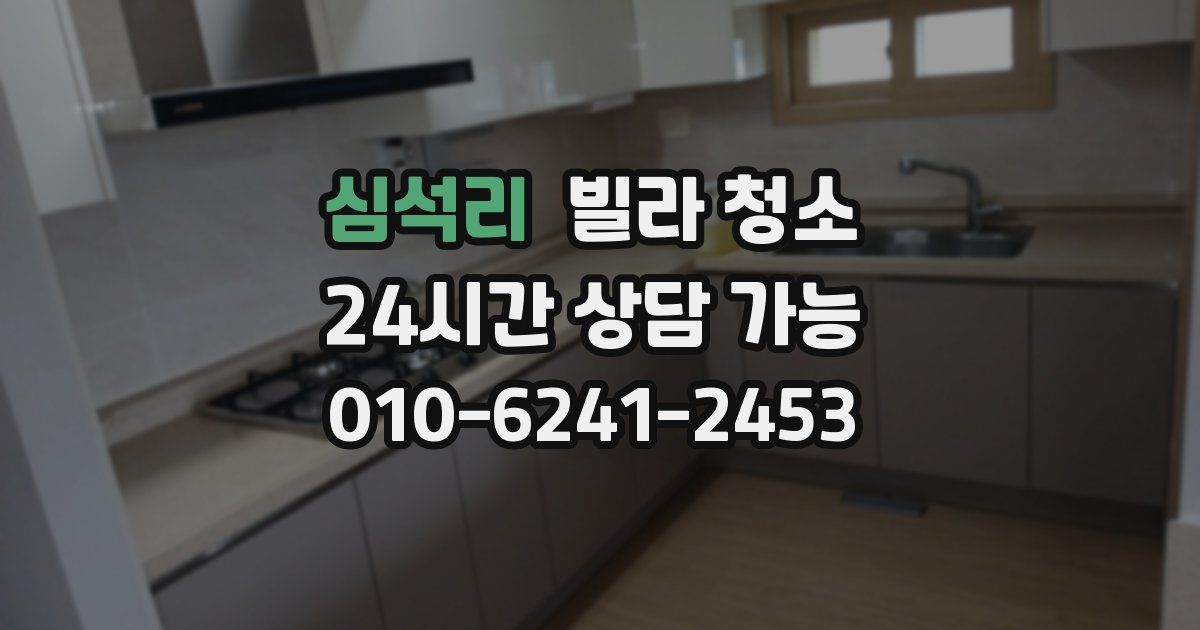 심석리 빌라 청소